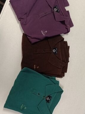 VINTAGE Faconnable Woman's Polo Shirt Bundle Long Sleeve